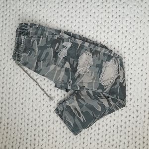 Distressed Camo Pants